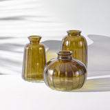 amber-glass-bud-vases-set-of-3 2