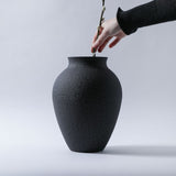 Black Olpe Vase